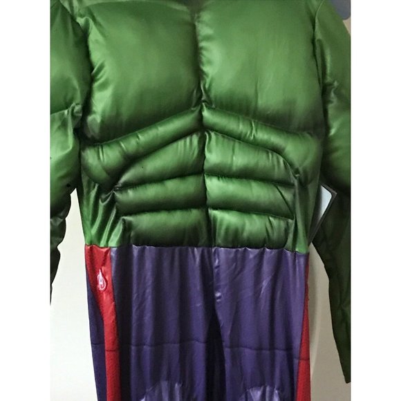 New Disney Store Marvel Incredible Halloween Costume W/Mask & Sounds Sz 13 - Picture 7 of 12